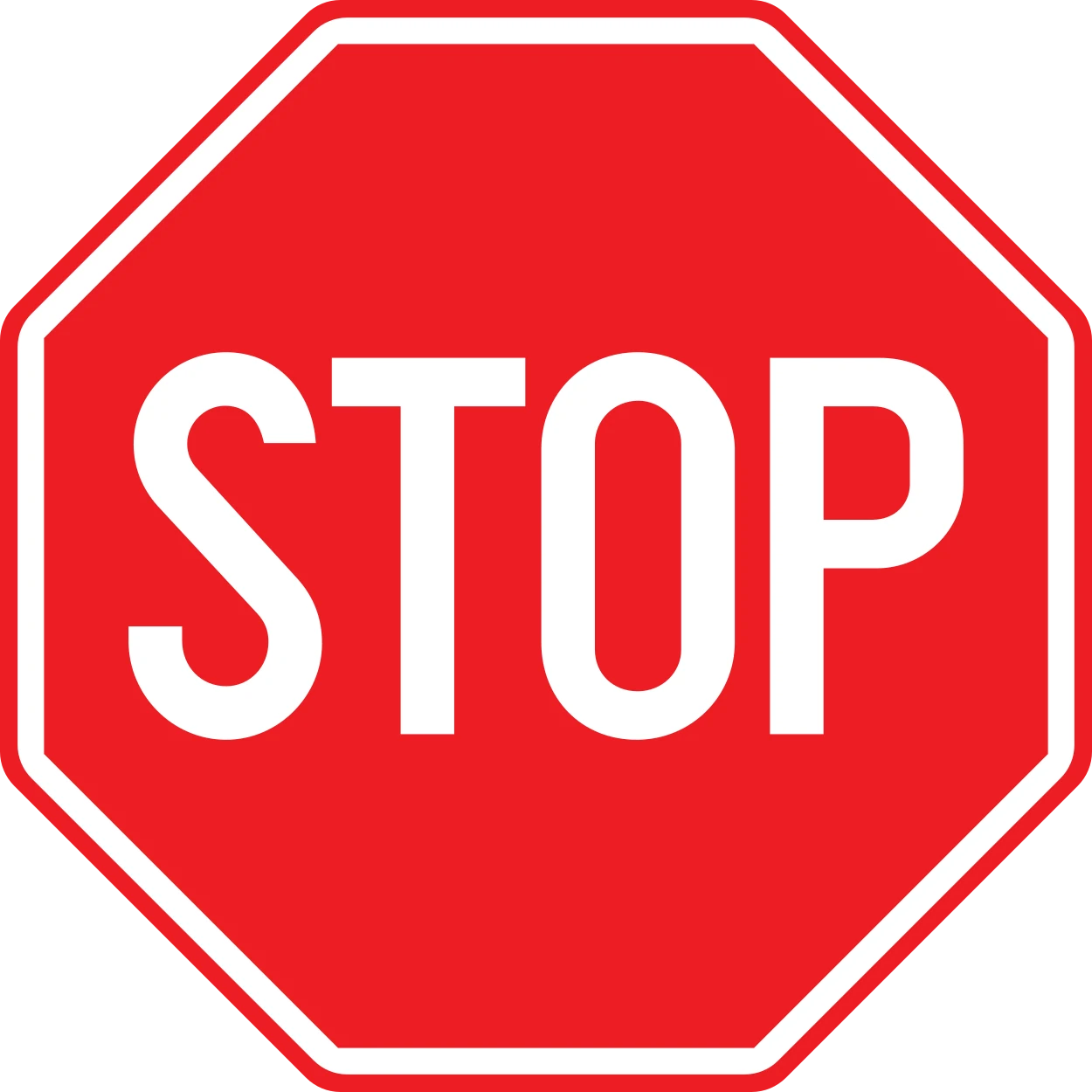 B5 - Stop road sign
