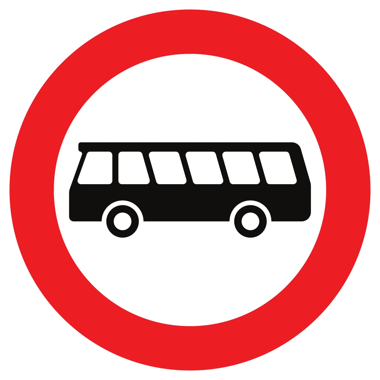 C23 - No entry for trucks road sign