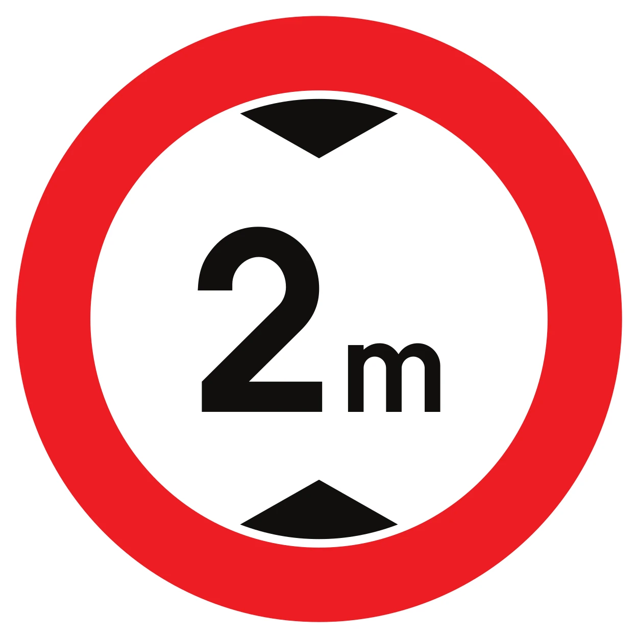 C29 - Height limit road sign