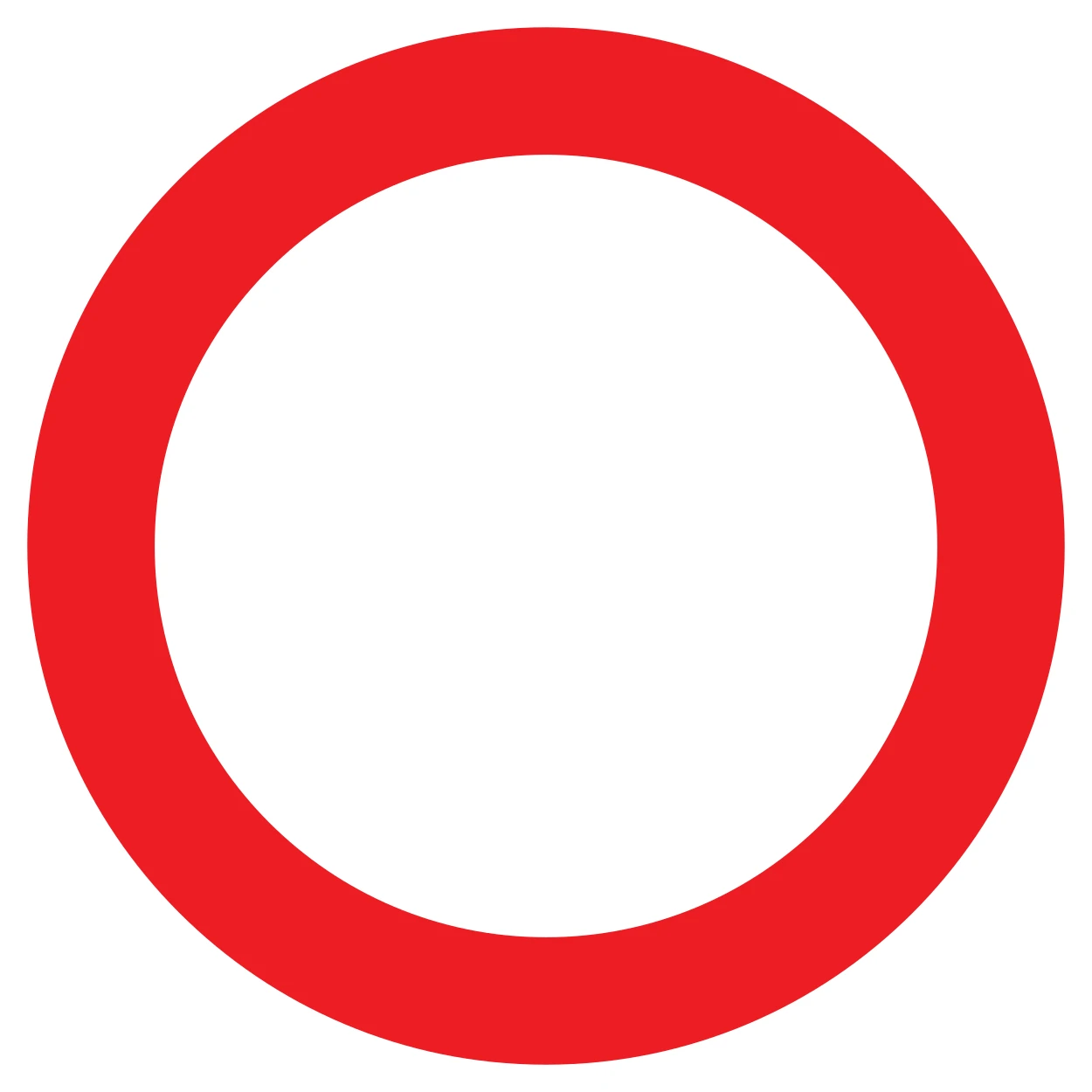C3 - No vehicles in both directions road sign
