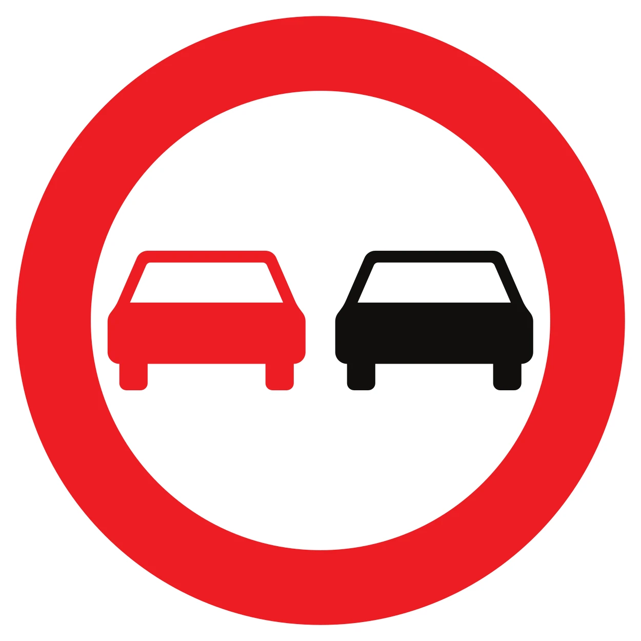 C35 - No overtaking road sign