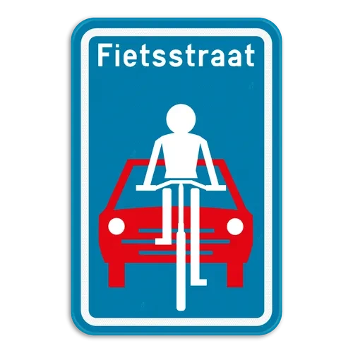 F111 - Cycle street road sign