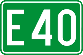 F23c - Number of an international road road sign