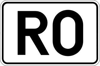 F23d - Number of a ringroad road sign