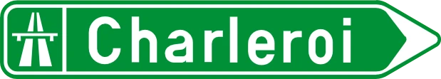 F31 - Direction sign (over motorways) road sign