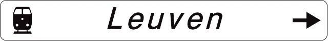 F34a - Direction sign (important public destinations) road sign