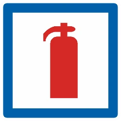F56 - Fire extinguisher road sign