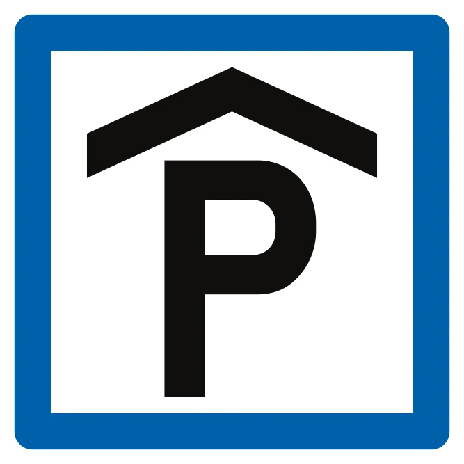F59 - Parking lot road sign