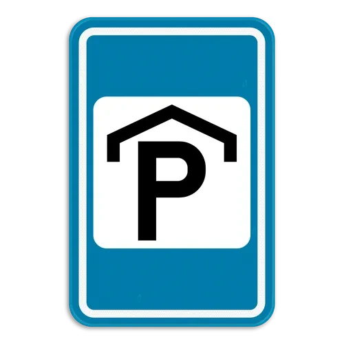 F60 - Parking garage road sign