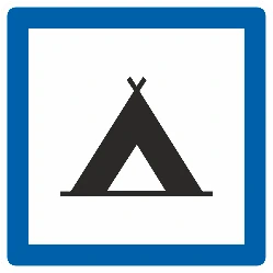 F71 - Camping area road sign