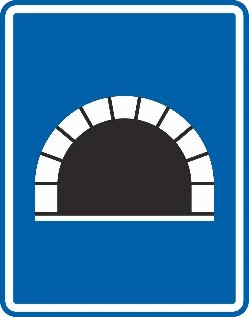 F8 - Tunnel road sign