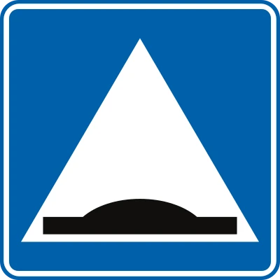 F87 - Hump road sign