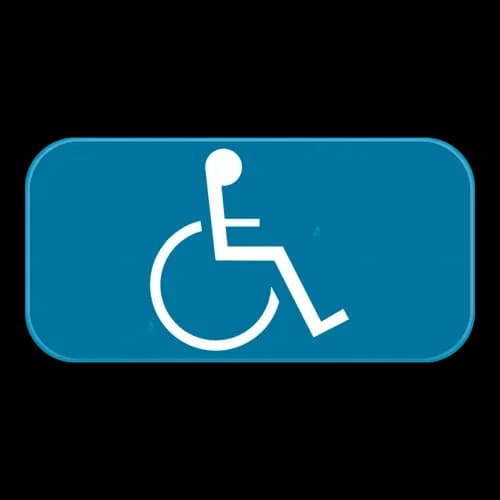 GVIId - Parkeren voorbehouden voor gehandicapten verkeersbord