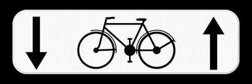 M4 - Behalve fietsers verkeersbord
