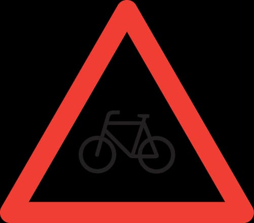 1.32 - Panneau routier Circulation/traversée de cyclistes