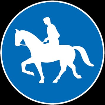 2.62 - Panneau routier Chemin caballin