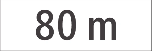 5.01 - Panneau routier Distance (à laquelle la signification d'un panneau s'applique)