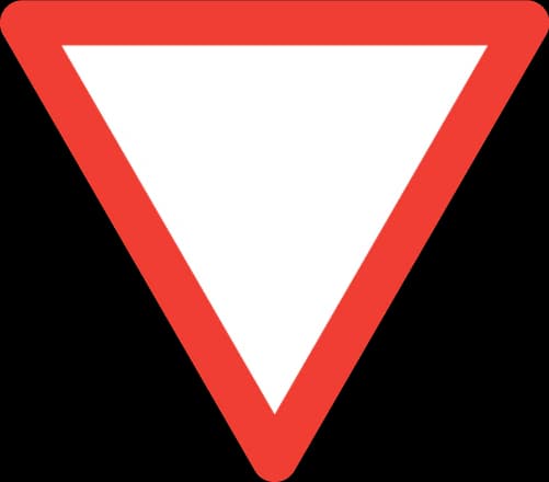 3.02 - Panneau routier Cédez le passage