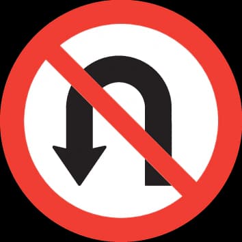 2.46 - Panneau routier Demi-tour interdit