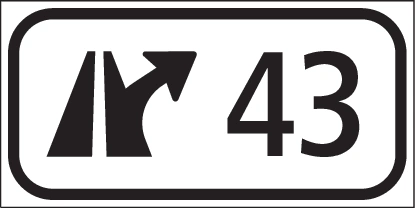 4.59 - Panneau routier Numéro de sortie