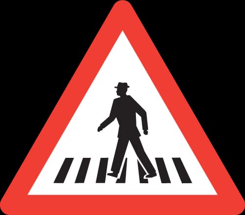 1.22 - Panneau routier Passage piéton en amont