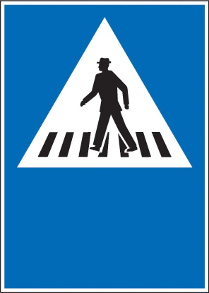 4.11 - Panneau routier Emplacement de passage piéton