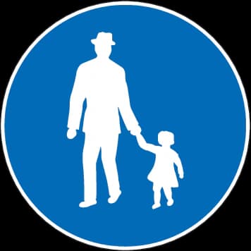 2.61 - Panneau routier Chemin pour piétons