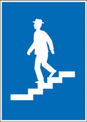 4.12 - Panneau routier Passage souterrain pour piétons (obligatoire)