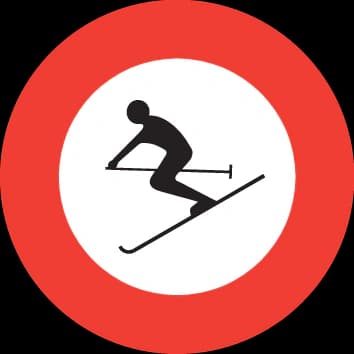 2.15.1 - Panneau routier Interdiction de skier