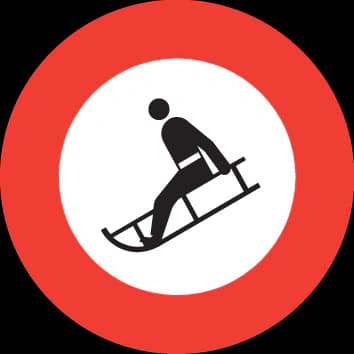 2.15.2 - Panneau routier Interdiction de la luge