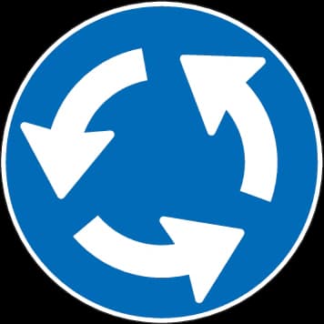 2.41.1 - Panneau routier Rond-point