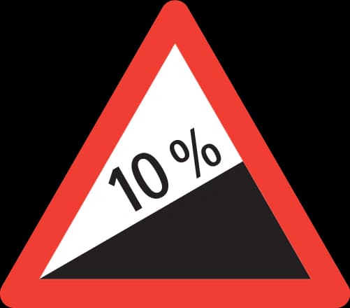 1.11 - Panneau routier Pente raide ascendante