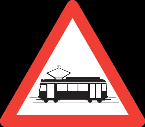 1.18 - Panneau routier Tramway (Suisse uniquement)