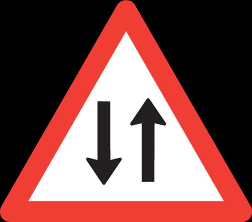 1.26 - Panneau routier Sens unique alterné