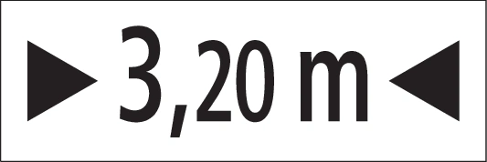 5.15 - Panneau routier Largeur de la voie/chaussée