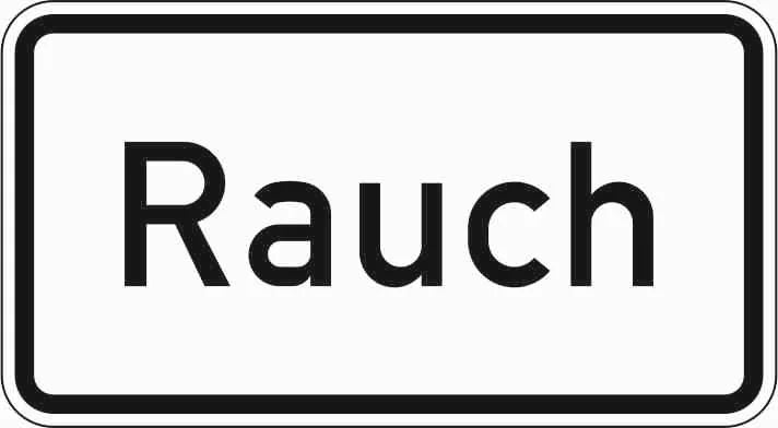 1007-31 - Rauch Verkehrsschild