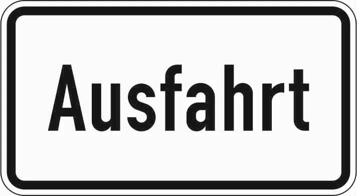 1007-37 - Ausfahrt trafik işareti