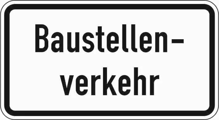1007-38 - Baustellenverkehr Verkehrsschild