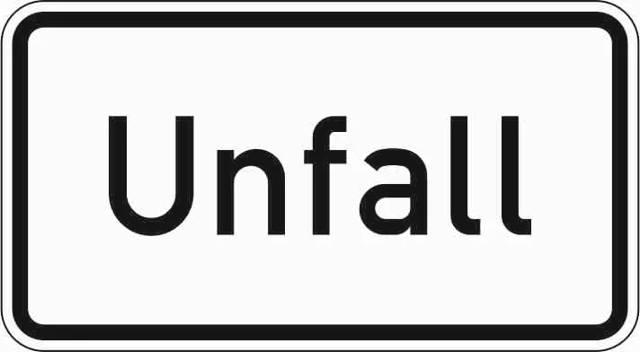 1007-50 - Unfall Verkehrsschild