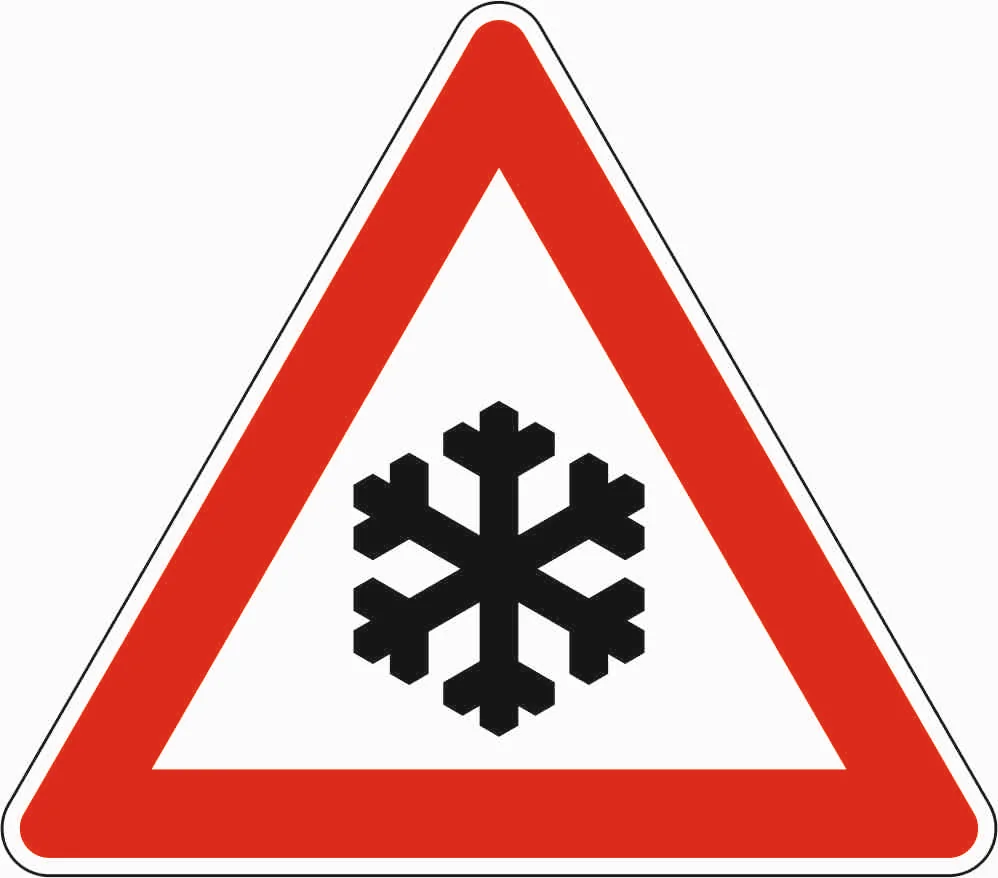 101-51 - Schnee oder Eis Verkehrsschild