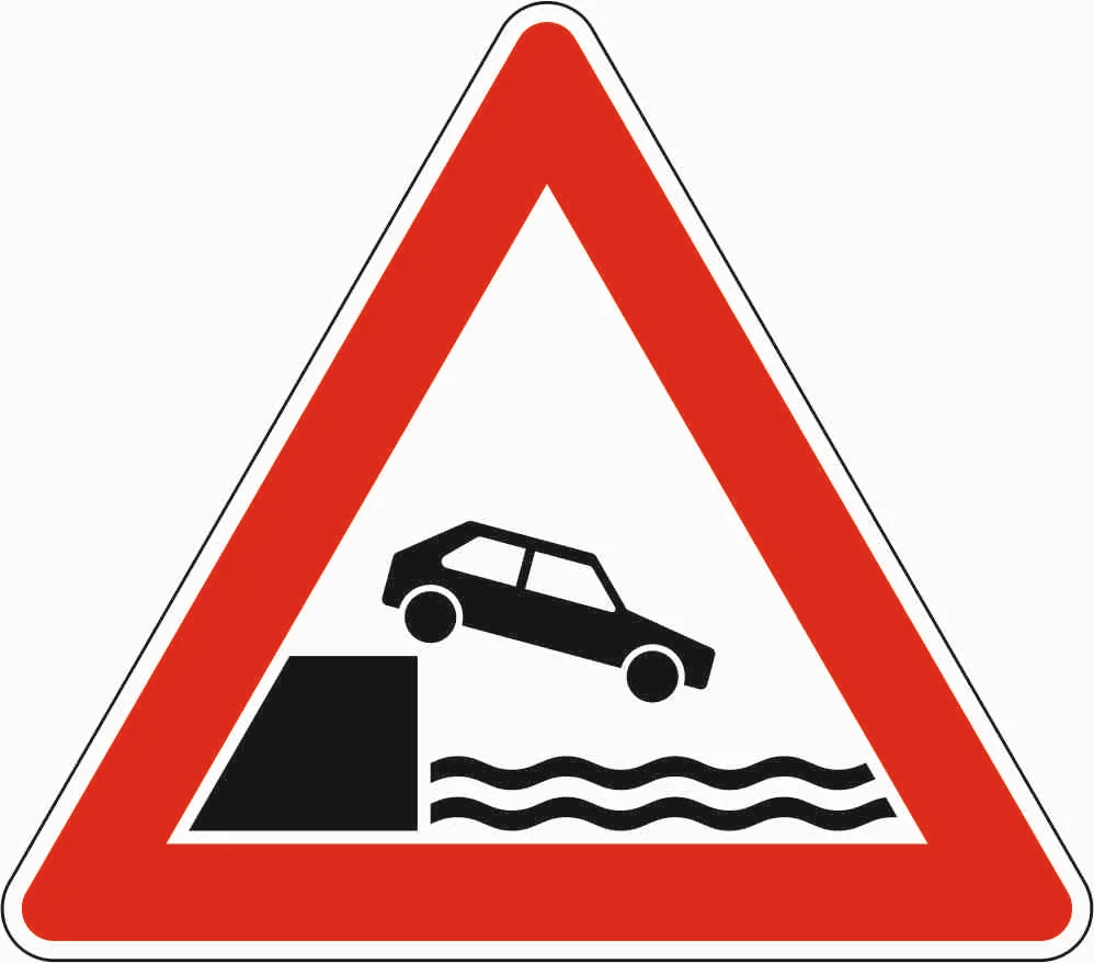 101-53 - Ufer Verkehrsschild
