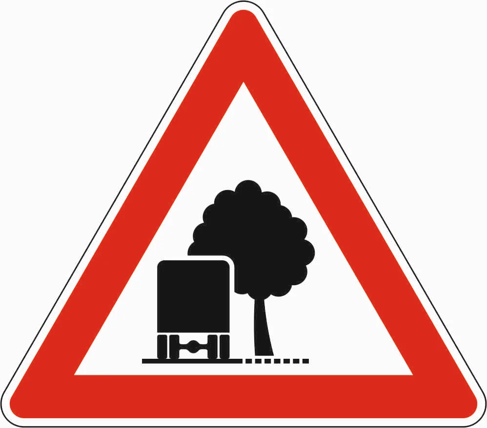 101-54 - Unzureichendes Lichtraumprofil Verkehrsschild