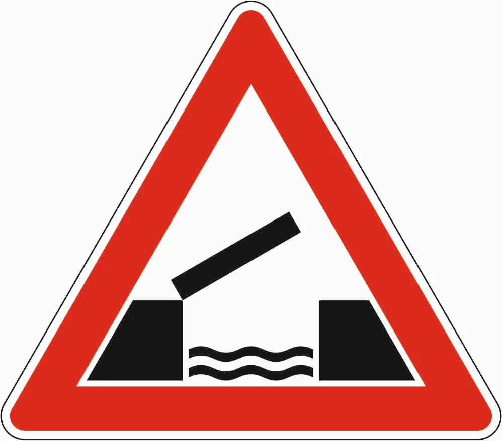 101-55 - Bewegliche Brücke Verkehrsschild