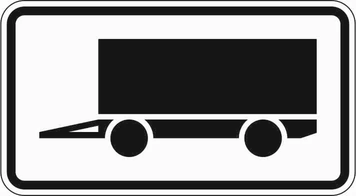 1010-12 - Kennzeichnung von Parkflächen, auf denen Anhänger auch länger als 14 Tage parken dürfen Verkehrsschild