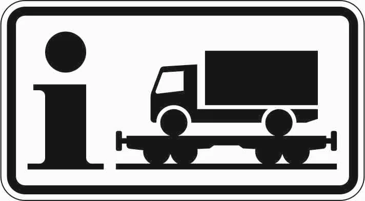1010-14 - Information Rollende Landstraße Verkehrsschild