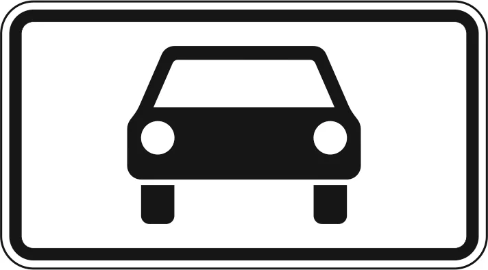 1010-50 - Kraftwagen und sonstige mehrspurige Fahrzeuge Verkehrsschild