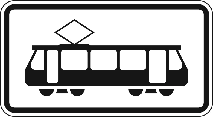 1010-56 - Straßenbahn Verkehrsschild