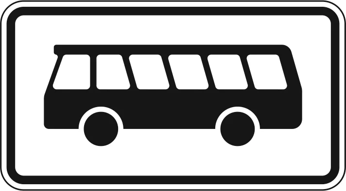 1010-57 - Kraftomnibus Verkehrsschild
