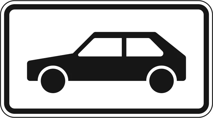 1010-58 - Personenkraftwagen Verkehrsschild