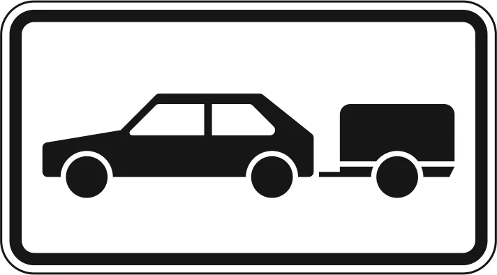 1010-59 - PKW mit Anhänger Verkehrsschild